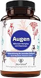 BonVigo Augen Kapseln unterstützen normale Sehkraft* - Natur-Komplex hochdosiert mit Carotin, Brokkoli, Heidelbeer, Tomate, Holunder - Vitamin A und E, Lutein, Zeaxanthin, Selen, Zink, Kupfer (3)