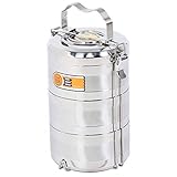 Brotdose, Isolierte Thermo-Lunchbox Thermo-Lunchbox Tragbar für Zuhause für Outdoor-Aktivitäten für Camping(Drei Schichten)