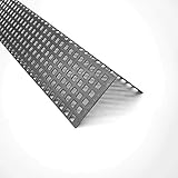 Edelstahl 1,0mm dick Winkellochblech QG5-8 L- Profil Größe nach Maß (500mm, 100mm x 100mm)