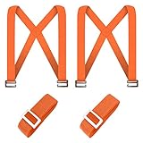 Tragegurte Umzug, 2 Personen Tragegurt, Mobelgurt, Transportgurt, Hebegurte für Waschmaschine, Klavier, Möbel, Schwere Gegenstände, 360kg Ready Lifter, Shoulder und Arm Kreuztragegurt (Orange)