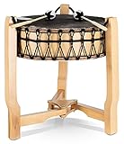 Classic Cantabile Schamanentrommel 20' - Trommel mit Ziegenfell bespannt - Durchmesser: 52 cm - Höhe: 58 cm - mit Dreifußständer - 2 Filzschlägel enthalten - inklusive Tasche mit Schulterg