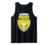 Grammatik-Polizei zu dienen und zu korrigieren Lustige englische Grammatik Nazi Tank Top