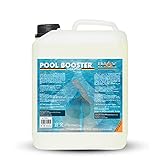 INOX® Pool Booster - 5L - Effektiver Algenvernichter Pool - Flüssiges Algizid für Pool - desinfizierendes Reinigungsmittel gegen Algen - Hochwirksame Pool C