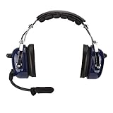 Yadoo Allgemeine Luftfahrt Piloten-Headset, verstellbares Stirnband Luftfahrt-Headset Flugzubehör Luftfahrt-Headset, Flugzeug-Pilot Geschenke für Luftfahrt Pilot für Flugzeug