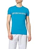 Emporio Armani Underwear Mens Megalogo T-Shirt, Ocean, L