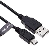 Mini USB Kabel 5m Ladegerät Kompatibel mit Sony Walkman NWZ-E383, NWZ-E384, NWZE384L, NWZ-E384R, NWZ-E385, NWZA-15, NWZE585 NWZ-E585 / Philips GoGear Ariaz, Cam, Muse, Opus, RaGa, Spark, Vibe MP3 MP4