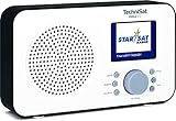 TechniSat VIOLA 2 C - tragbares DAB Radio (DAB+, UKW, Lautsprecher, Kopfhöreranschluss, 2,4 Zoll Farbdisplay, Tastensteuerung, klein, 1 Watt RMS) weiß/schw