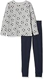 NAME IT Jungen NKMNIGHTSET Mel Football NOOS Zweiteiliger Schlafanzug, Mehrfarbig(Grey MelangeGrey Melange), 146 (Herstellergröße: 146-152)