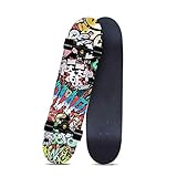 LSF Skateboard Doppel Rocker Scooter Anfänger Erwachsene Jungen Und Mädchen Professionelle Doppel Rocker Vierrad-Autobahn Kindergrund Skateboard Short Board (Color : Black5)
