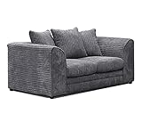 Honeypot - Sofa - Harley Jumbo Cord - Grey - Fabric (2 Seater)