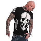 Yakuza Herren Gaucho T-Shirt, Schwarz, XXL