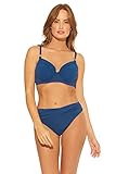 Bleu Rod Beattie Damen All About U Shirred Bügel-Bikinioberteil (D-DD Cup), navy, 80D