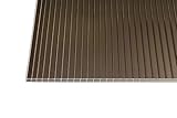 Polycarbonat Stegplatten Hohlkammerplatten bronce 16 mm (2500 x 980 x 16 mm)