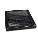 Feuerzeug-Sammlervitrine für 20 Zippo Feuerzeug Holz schw