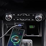 HAZYJT 15w Fast Wireless Charger Kompatibel Mit Mazda Cx-5 2021 2020 Auto Kabellose Ladetafel Autoladegerät Handy