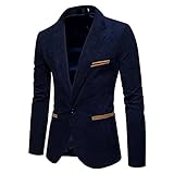 eiuEQIU Herren Sakko Sportlich Slim Fit Männer Blazer Modern Freizeit Leichte Jackett Arbeitsjacke für Herren Einreihige Patchwork Kleine Leicht Blazerjacke Herbstjacke Elegante Manteljack