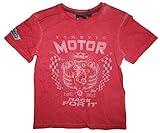 Fast and Furious Jungen T-Shirt Kinder Kurzarm Shirt Toretto Motor 116-152 (152, rot)