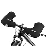 Lixada 1 Paar Handwärmer Fahrradlenker 6mm Verdicktes Neopren Winddicht wasserdichte Winter Fahrradhandschuhe Einfach zu tragen für MTB/Elektrofahrräder/Motorrad/Fahrrad,31 * 27