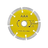 Meijunter Diamant Sägeblatt 105mm / 4 Zoll Super-Dünne Radscheibe Winkelschleifer Trennscheibe für Marmor / Granit / Ziegel / Stein / Beton / F
