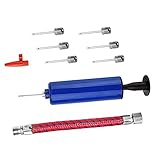 KTZAJO Ballpumpen-Set mit Handpumpe, tragbar, mit Luftschlauch, 10 Stück