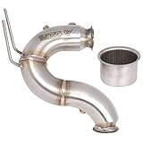 SUPERFLOW Edelstahl Downpipe ohne Ruß Partikelfilter DPF Ersatzrohr für Diverse VAG Fahrzeug