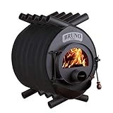 Werkstattofen Bruno Pyro III - 19 kW Warmluftofen - Top Qualität - hochwertiger Stahl - Zulassung für Deutschland und Schweiz - BimSchV (ohne Untergestell, ohne Seitenverkleidung)