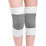 Baumwolle Knieschützer Kniewärmer für Damen Herren Elastische KniewäRmer Rutschfest Winter Warm Knieschoner Winter Kniebandage Thermische Kniewärmer für Fußball Tanzen Yoga Sport Fahrrad 1