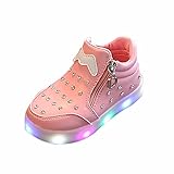 LED Babyschuhe, LANSKIRT Kinder Mädchen Zip Crystal Schuhe LED leuchten leuchtende Turnschuhe Lauflernschuhe Winterschuhe Krabb