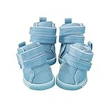 QOXEFPJZ pfotenschutz Hund Hund Sneakers Hundeschuhe Atmungsaktive Leinwand Haustier Fuß Tragen Anti-Rutsch Hundestiefel Produkte Casual Welpen Schuhe Durable Pet Supplies (Color : G, Size : L)