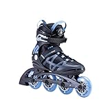 K2 Inline Skates ALEXIS 84 BOA Für Damen Mit K2 Softboot, Black - Blue, 30E0190