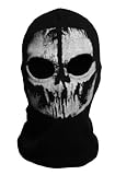 CoolChange Sturmmaske mit Totenschädel Aufdruck | Sturmhaube für Call of Duty Fans | Schw
