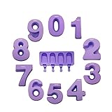 Todaysliving Kuchenform Zahlen Backform Zahlen groß Set - 10x Zahlen Backformen, Number Cake Backform, Zahlen Kuchenform, Größe ca. 25-27