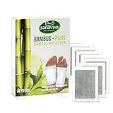 sanaviva® Bambuspflaster [20 Stk] Fusspflaster mit Turmalin & Bambus Essig Pflaster Fuß - Foot Pads Bambus Bambusp