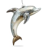 SIKORA BS464 Delphin Christbaumschmuck Glas Figur Weihnachtsbaum Anhäng