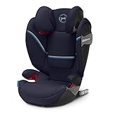 CYBEX Gold Kinder-Autositz Solution S-Fix, Für Autos mit und ohne ISOFIX, Gruppe 2/3 (15-36 kg), Ab ca. 3 bis ca. 12 Jahre, Navy B