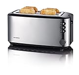 Severin AT 2509 Automatik-Toaster (1400 Watt, bis zu 4 Brotscheiben) Edelstahl (Generalüberholt)