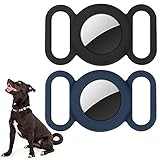 Airtag Hundehalsband,Silikonhülle für GPS Tracking Finder,Schutzhülle Kompatibel mit Apple Airtag,Sicherheit und Anti-L