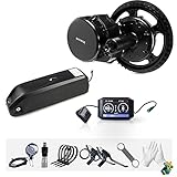 BAFANG Elektrofahrrad-Umbausatz Mittelmotor-Kit 750W 48V mit Unterrohr/Gepäckträger/Batterie für Mountainbike, Rennrad, wasserdichter Mittelmotor BBS02 Pedelec DIY Elektrofahrrad-Umb