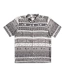 Quiksilver Herren Horizon Tribal Shirt Hemd mit Button-Down-Kragen, Steeple Grey Horizontal Trib,