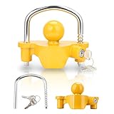 EINFEBEN Anhängerschloss für gängige Anhängerkupplung einfache Montage Diebstahlschutz Diebstahl Anhänger Sicherung