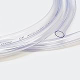 Wiltec PVC Schlauch 19 x 2,0 mm in Lebensmittelqualität transparent und flexibel Meterw