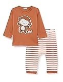 United Colors of Benetton Baby-Jungen Comp(Maglia+Pant) 3i1xmm28d, Trikot braun + Hose gestreift braun und weiß 2n2, 62
