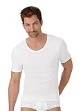 Trigema Herren Unterhemd 6861052, 2er Pack, Gr. Medium (Herstellergröße: 6), Weiß (Weiss 001)