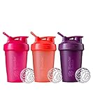 Blender Bottle SC01848 BlenderBottle Classic Shaker Bottle Perfect for Protein Shakes and Pre Workout, Polypropylen, Coral, Pink,