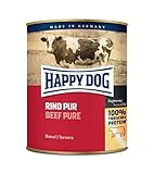 Happy Dog Fleisch Dosen Rind Pur, 800 g, 6er Pack (6 x 800 g)