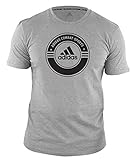 adidas Unisex Erwachsene Shirt Combat Sports T, Grau/Schwarz, XXL