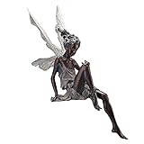 Hilai Elfen Figur, Fee Statue, Statue Fairy Garden Ornament 18cm hoch Fee Figurine Harz-Fertigkeit-Dekoration für das Studium Wohnzimmer Yard Brow