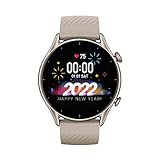 Amazfit Smartwatch GTS 3 Herren Frauen GPS Sport Watch mit AMOLED Display, Überwachung von Herzfrequenz, SpO2, Schlaf, Zyklusüberwachung, Sportuhr mit über 150 Sportmodi, 5 ATM wasserdicht, Alex