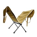 ZXLX Kaminholzregal Outdoor-Camping-Brennholz-Aufbewahrungshalter Mit Tragetasche, Canvas Log Tragetasche, Faltbares Holzregal Für Feuerstelle, Mit Rucksack, Einfache Montage (Color : Khaki)