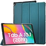 EasyAcc Hülle Kompatibel mit Samsung Galaxy Tab A 10.1 2019 T510 T515 - Ultra Dünn mit Standfunktion Slim PU Leder Schutzhü